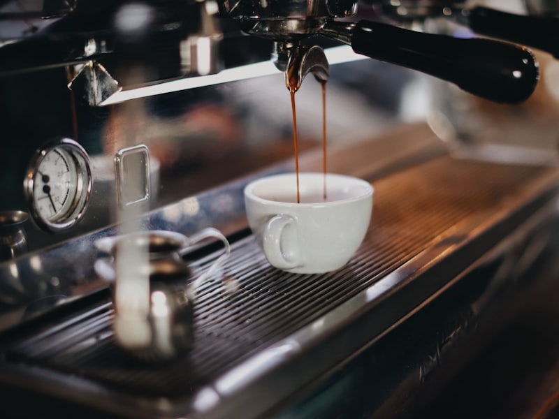[Temporary stock photo] [Placeholder alt text] Espresso shot in a small white cup